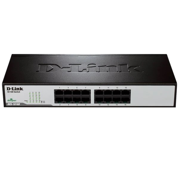 سوئیچ 16 پورت غیر مدیریتی و دسکتاپ دی لینک مدل DES-1016D